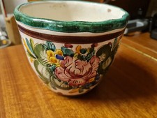 7 bunte Blumenübertöpfe Ainring Keramik Handarbeit versch. Größen