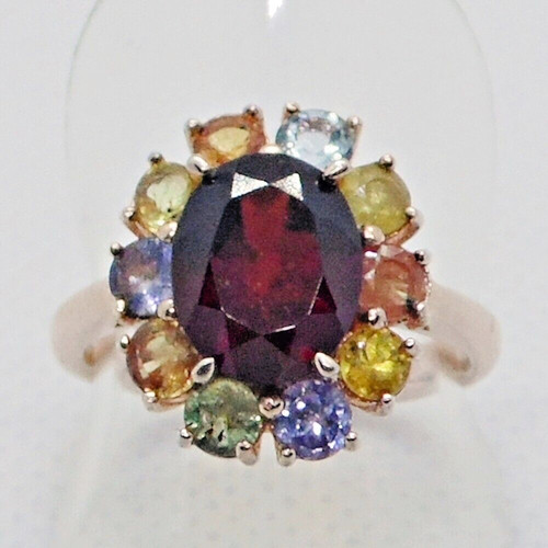 Oval rubin multicolor saphir - oval,