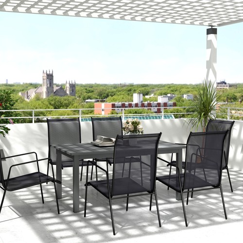 Outsunny gartentisch erweitert - gartentisch,