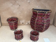 PartyLite Wandkerzenhalter Oriental Rot  Teelicht-  Votivkerzen  Halter TOP