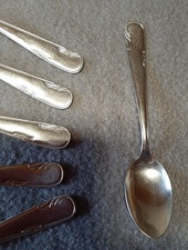 Set mit 6 Stück Kaffeelöffel Arotan Roneusil, sehr alt, ca. 1960er Jahre Besteck