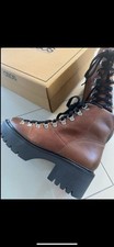 ASOS BOOTS 37 LEDER BRAUN