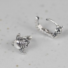 K05 Ohrringe Kreolen Herz mit