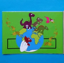 Stickeralbum leer Stickerheft DIN A5 Dinosaurier Dinos OVP