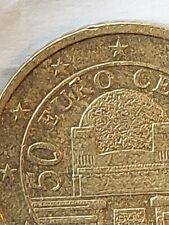 50 Euro Cent Münze aus ÖSTERREICH Jahrgang 2002 Fehlprägung 