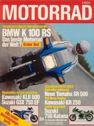 Motorrad 1983 test bmw - +, k