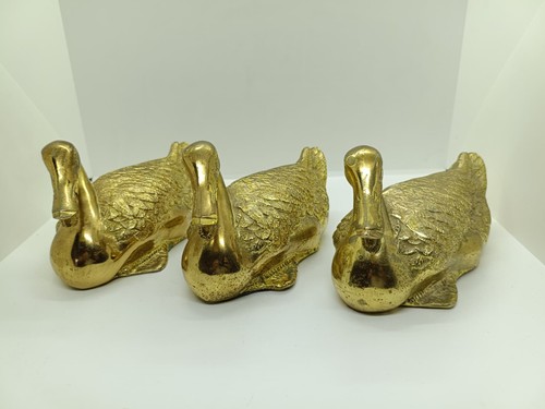 Set ente stockente - 3, messing