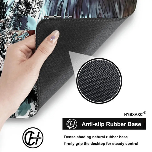Anime mousepad schwarz - mousepad,