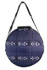 Trommel Tasche Ikat Durchmesser 40 cm Schamanentrommel Rund  mit Schultergurt