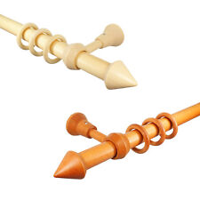 Holz Gardinenstange Vorhangstange Stilgarnitur 28 mm Kirsch Natur Eiche rustikal