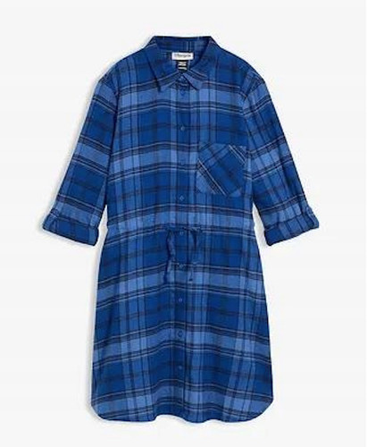 Flanell blusenkleid 40 - flanell-blusenkleid, gr.