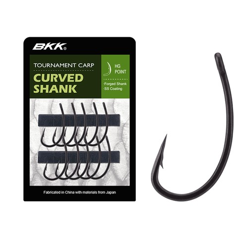 Bkk curved shank karpfen haken - bkk,