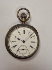 Ankerchronometer seltene Herren Taschenuhr  aus Silber  um 1900