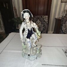 Porzellanfigur Trompeter 40 cm