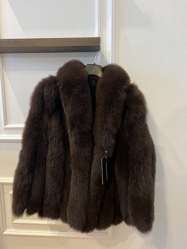 Fuchspelz jacke braun - fuchspelz, jacke,