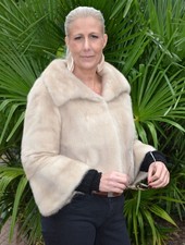 A5315 NERZJACKE ECHT PELZ MANTEL NERZ JACKE PELZJACKE - REAL MINK FUR JACKET