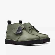 Brandneu in Originalverpackung Herren Clarks Originals TREK HI FTRE Olive Nubuk Stiefel