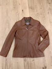 *NEU* Lammnappa Lederjacke Damen Biker Cognac Leather Mantel v HOLDT Gr. 38/M