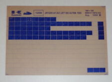 Microfich Ersatzteilkatalog Kawasaki Jet Ski Ultra 150 Typ JH1200 A1/A2 von 8/99