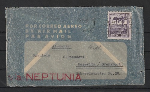 Brasilien luftpost brief via - luftpost-brief,