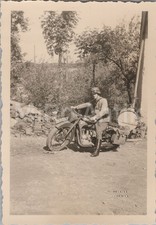 Foto 4./A.R.42, Westwall 1939, Grenze zu Luxemburg, Kradmelder, 01 XT55265