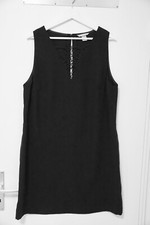 H&M Kleid ärmellos - Knielang - schwarz mit Spitze - Gr.46 - Neu!!!