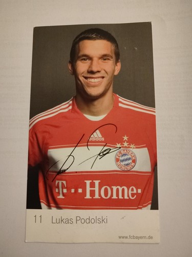 Autogrammkarte lukas podolski - lukas,