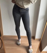 LEVIS Mile High Damen Skinny Jeans W24 XS 34 Sexy grau Slim Stretch Eng