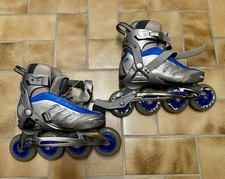 Inliner / Inlineskates - Crazy Creek - Silber / blau - Gr.41 - Wenig benutzt