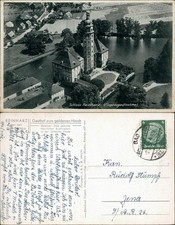 Reinharz Luftbild Schloss Reinharz - Gasthof goldener Hirsch 1937