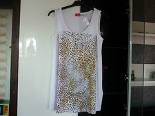 Longtop neu weiß braun gold