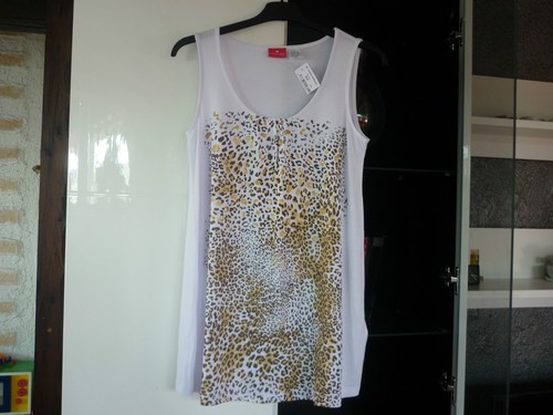 Longtop neu weiß braun - , gold