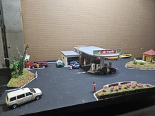 BP Tankstelle H0 Diorama 1:87