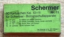 @ 50 Patronen / Kartuschen Schußapparat "SCHERMER" ME u.a. Bolzenschussgeräte @