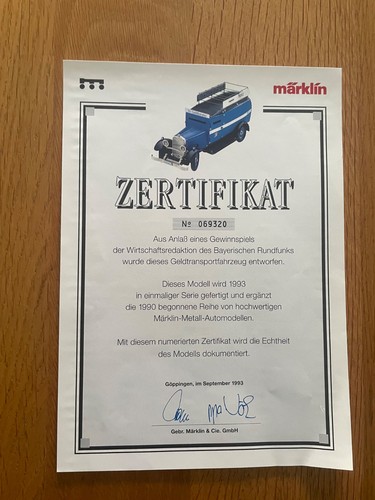 Märklin geldtransporter - märklin,