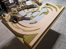 alte Eisenbahnplatte Grundrahmen HO ohne Zubehör