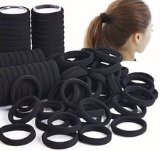 10 Stück Haargummi Schwarz Haarband Zopfgummi Haargummis Kinder Elastisch Damen