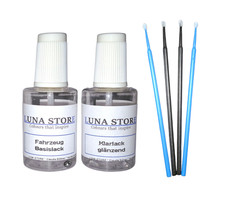 Lackstift Set passend für Opel, 51A Chili Rot Metallic + Anleitung, 2 x 30ml