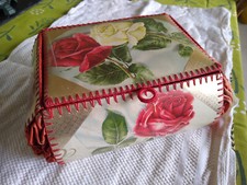 seltene große Schmuckschatulle Schatulle Handarbeit 50er Jahre