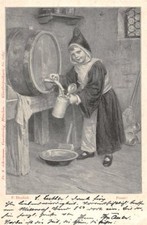 736949) AK Münchener Kindl bei Bier abfüllen gelaufen 1902