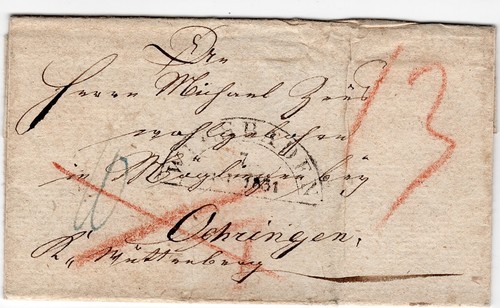 Vorphilatelie briefhülle mit - vorphilatelie,