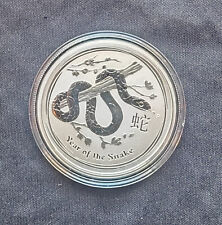 Schlange Snake Silbermünze