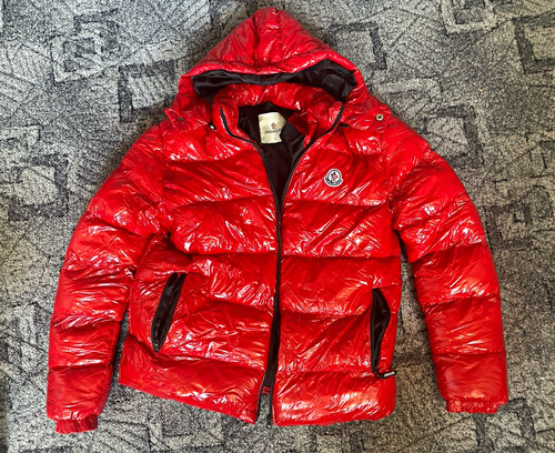 Moncler herren daunenjacke rot - moncler,