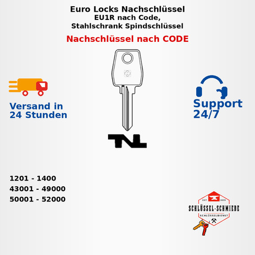 Euro locks nachschlüssel eu1r - euro,
