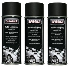 Lackspray schwarz matt 3x