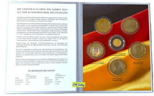 Brd euro 2013 - 10, jahre