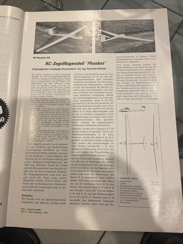 Bauplan für segelflugzeug - für,