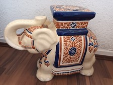 ELEFANTENHOCKER PFLANZENHOCKER BLUMENHOCKER ELEFANT DEKO 