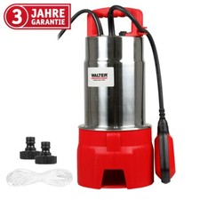 WALTER Schmutzwasserpumpe Tauchpumpe 1100W , Gartenpumpe 20.000l/h