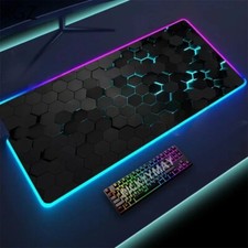 RGB Bunte LED Beleuchtung Gaming Matte Spiele XXL Mouse Pad 800X300mm für PC 